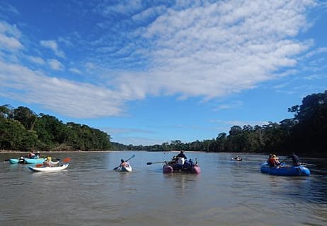 Floating at Tambopta river